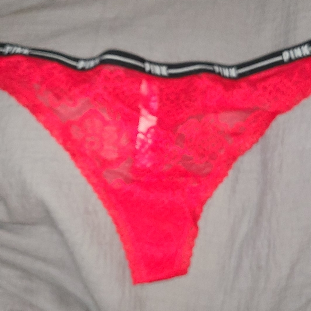 Pink Lace Thong